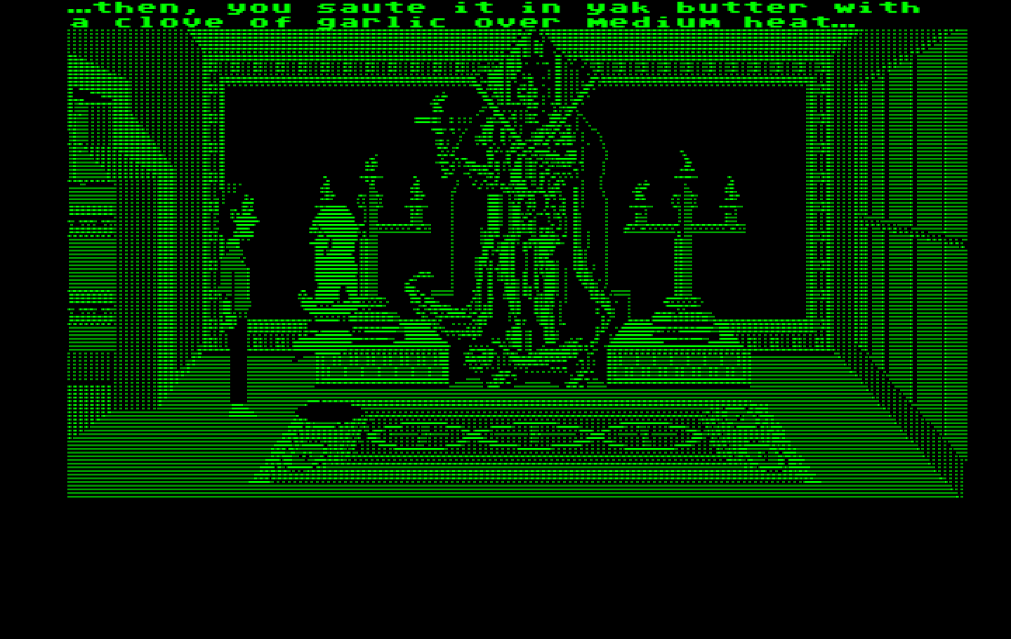 Zak McKracken and the Alien Mindbenders IBM PC/Compatibles Screenshot: The guru teaches you some useful skills...