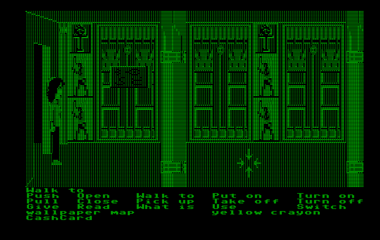 Zak McKracken and the Alien Mindbenders IBM PC/Compatibles Screenshot: The start of the maze in the sphinx.
