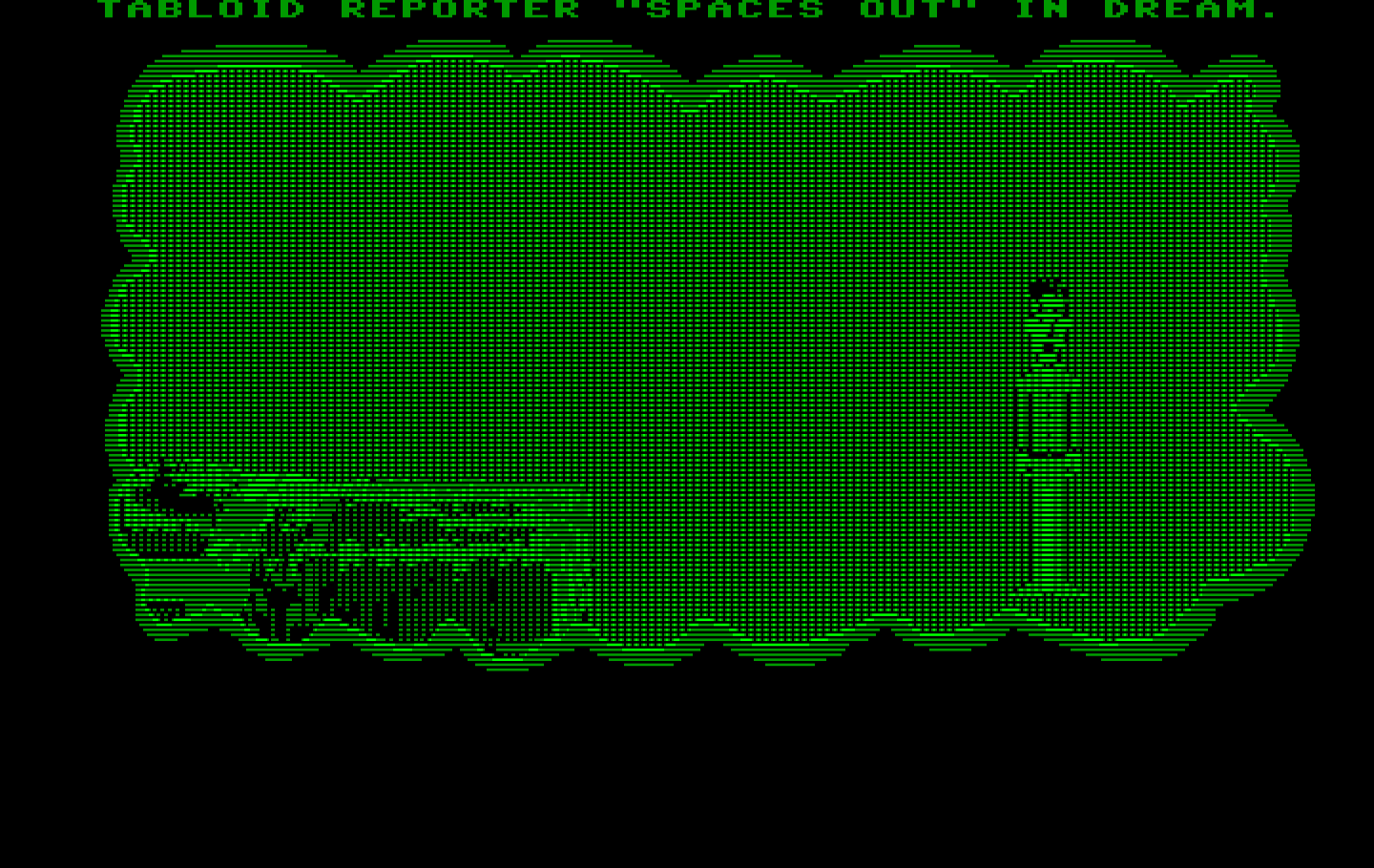 Zak McKracken and the Alien Mindbenders IBM PC/Compatibles Screenshot: Zak has a weird dream in the opening sequence...