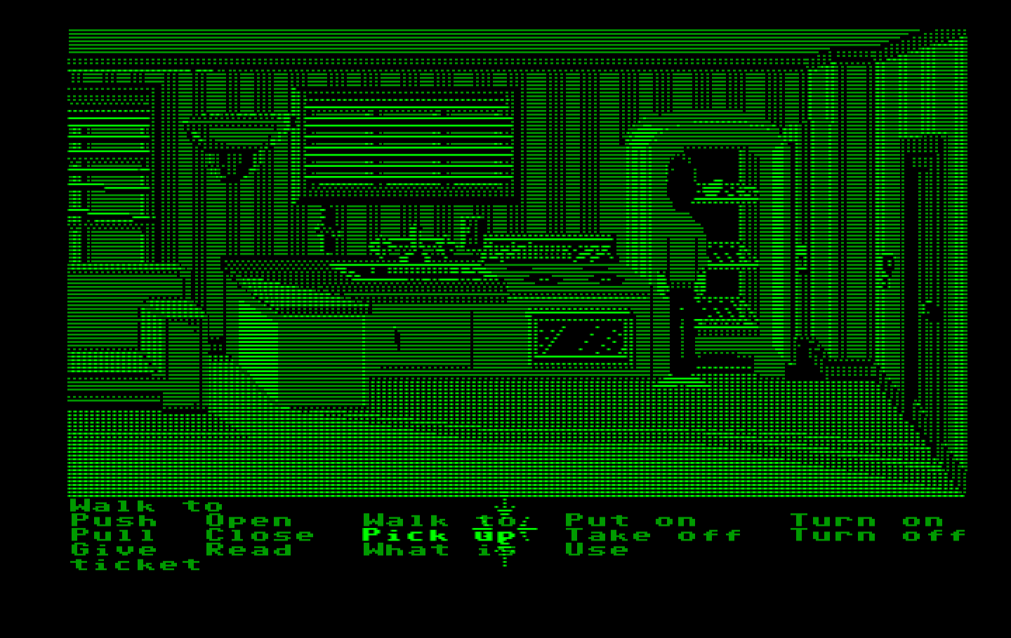 Zak McKracken and the Alien Mindbenders IBM PC/Compatibles Screenshot: Picking up some useful items in the kitchen...