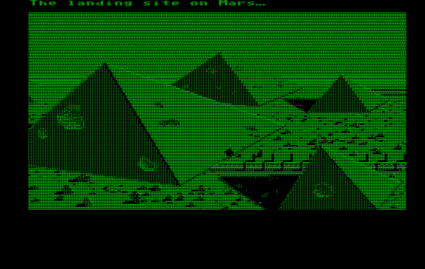 Zak McKracken and the Alien Mindbenders IBM PC/Compatibles Screenshot: Meanwhile, on Mars...