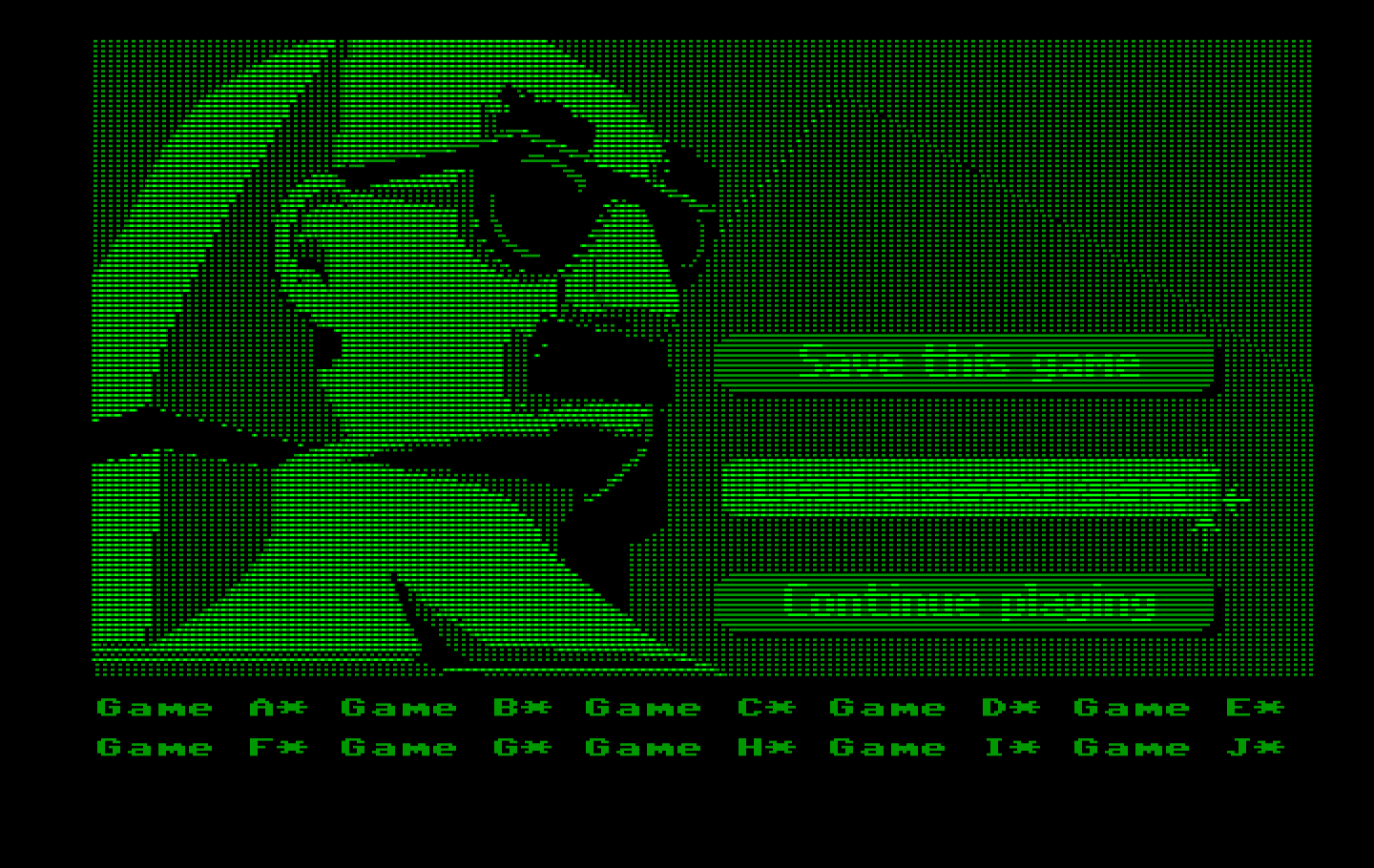 Zak McKracken and the Alien Mindbenders IBM PC/Compatibles Screenshot: The load/save screen.