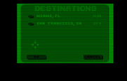 Zak McKracken and the Alien Mindbenders for IBM PC/Compatibles - Choose a destination to fly to...
