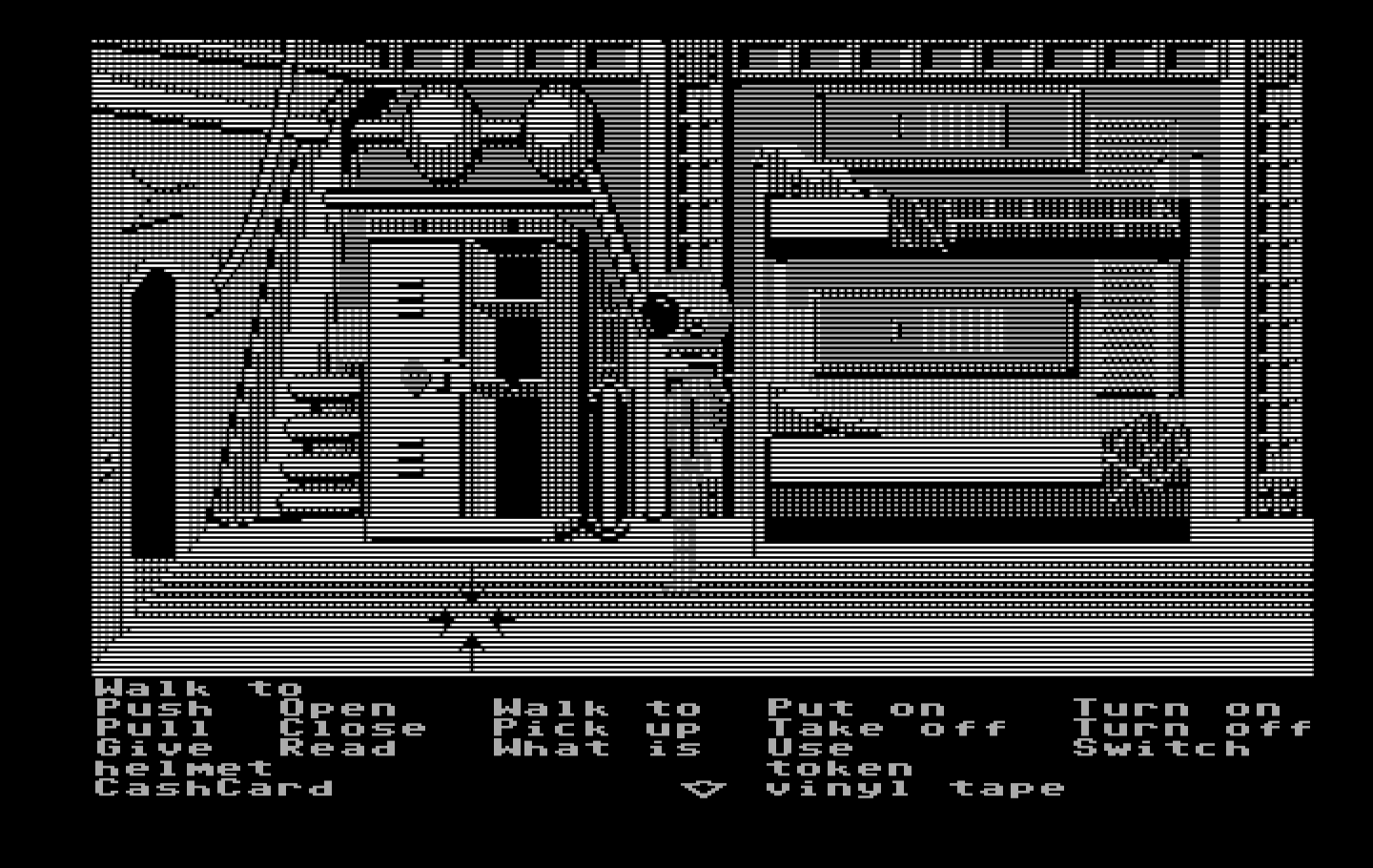 Zak McKracken and the Alien Mindbenders IBM PC/Compatibles Screenshot: Exploring the hostel on Mars...
