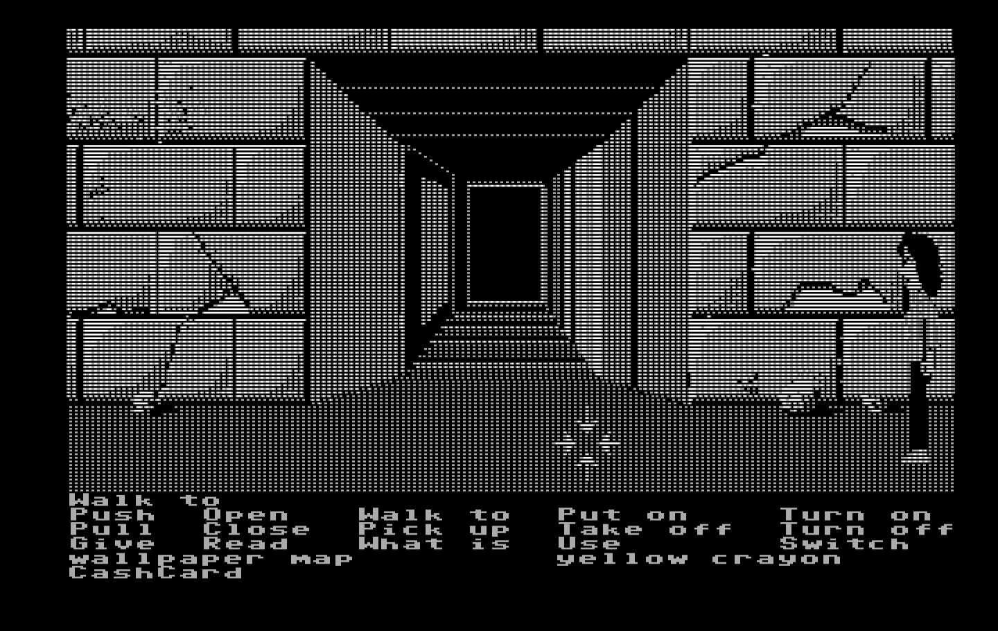 Zak McKracken and the Alien Mindbenders IBM PC/Compatibles Screenshot: Pyramid entrance...
