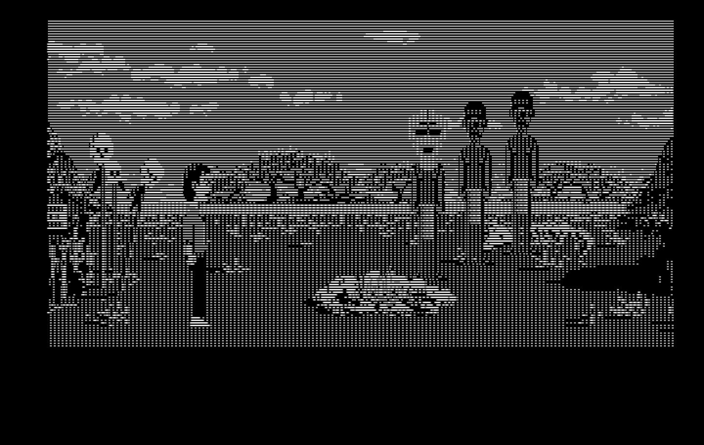 Zak McKracken and the Alien Mindbenders IBM PC/Compatibles Screenshot: Pay attention, they dance performed can be meaningful later in the game...