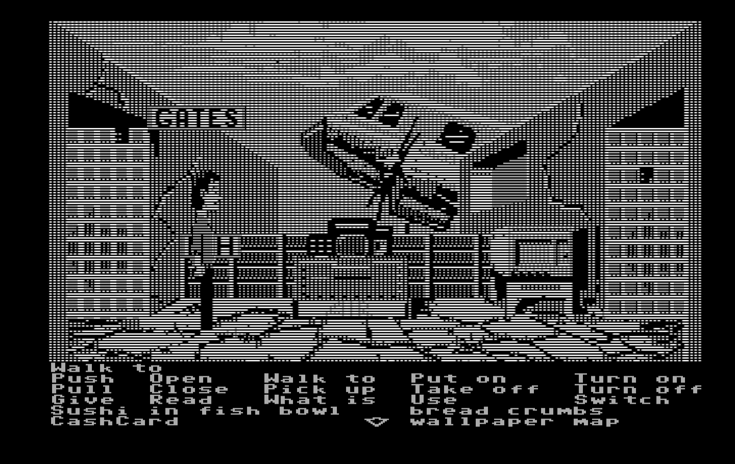 Zak McKracken and the Alien Mindbenders IBM PC/Compatibles Screenshot: Arrived at my destination...