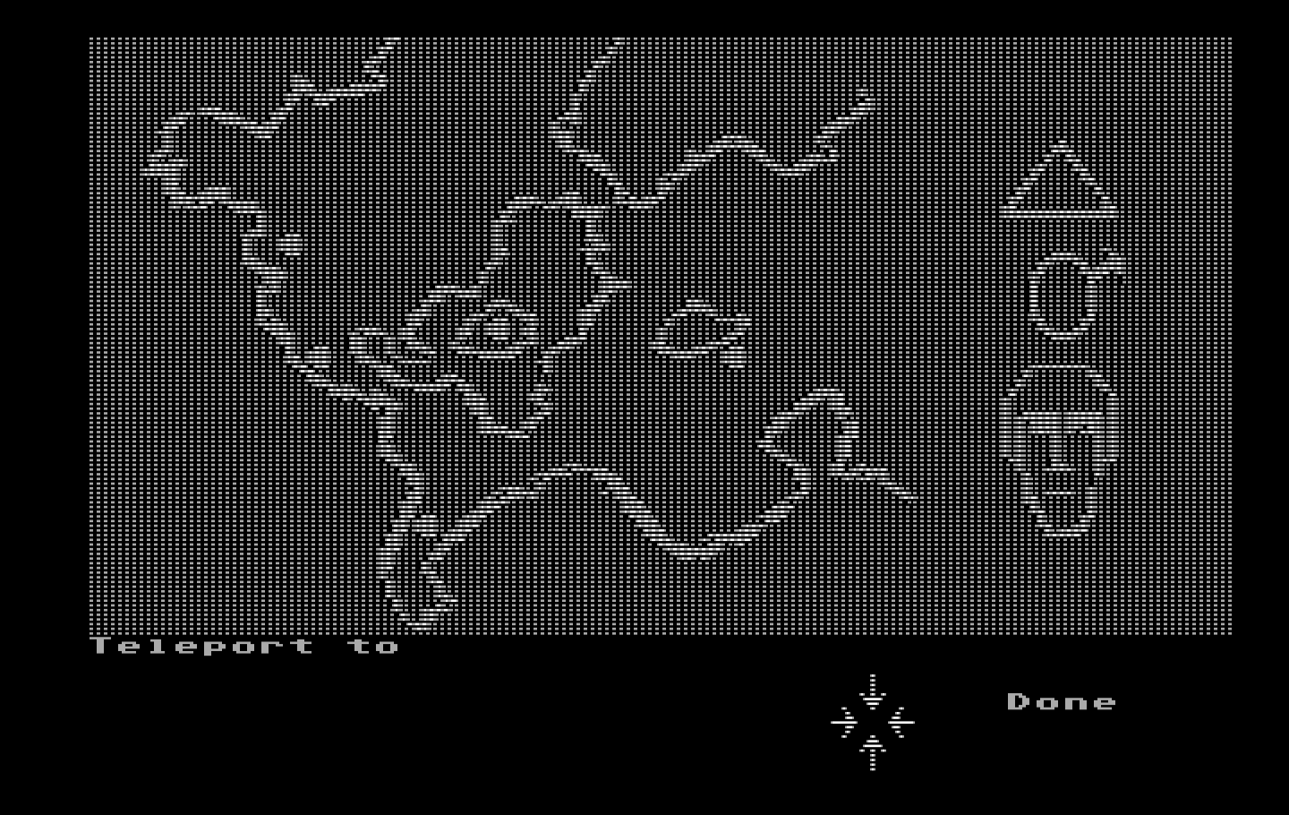 Zak McKracken and the Alien Mindbenders IBM PC/Compatibles Screenshot: The yellow crystal can be used to teleport to locations on your map.