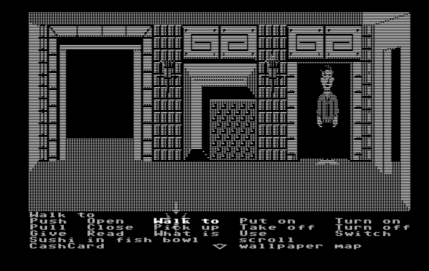 Zak McKracken and the Alien Mindbenders IBM PC/Compatibles Screenshot: Lost in one of many mazes in the game...