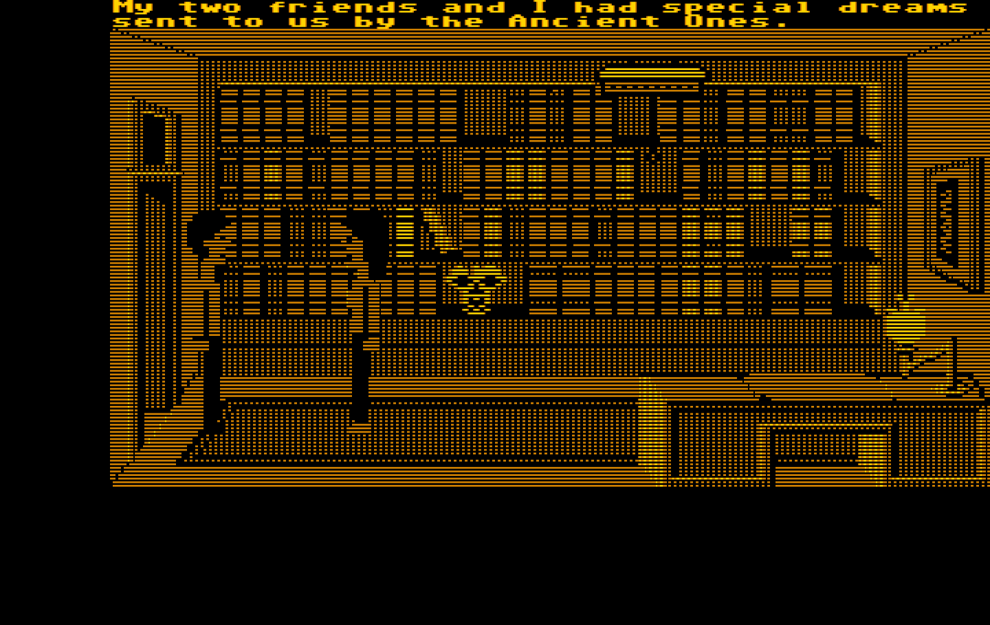 Zak McKracken and the Alien Mindbenders IBM PC/Compatibles Screenshot: Some more of the story is revealed...