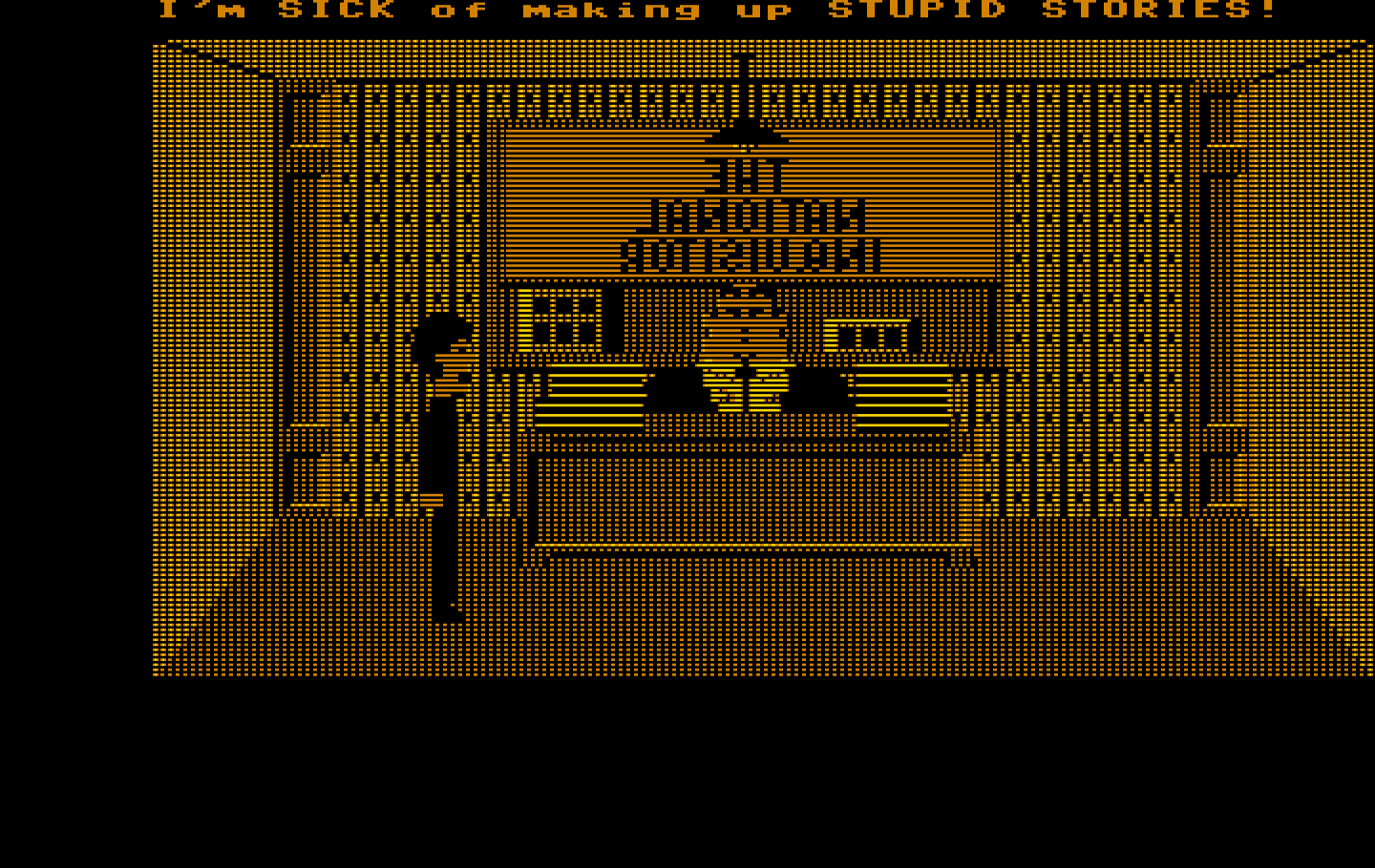 Zak McKracken and the Alien Mindbenders IBM PC/Compatibles Screenshot: Zak doesn't like his job...