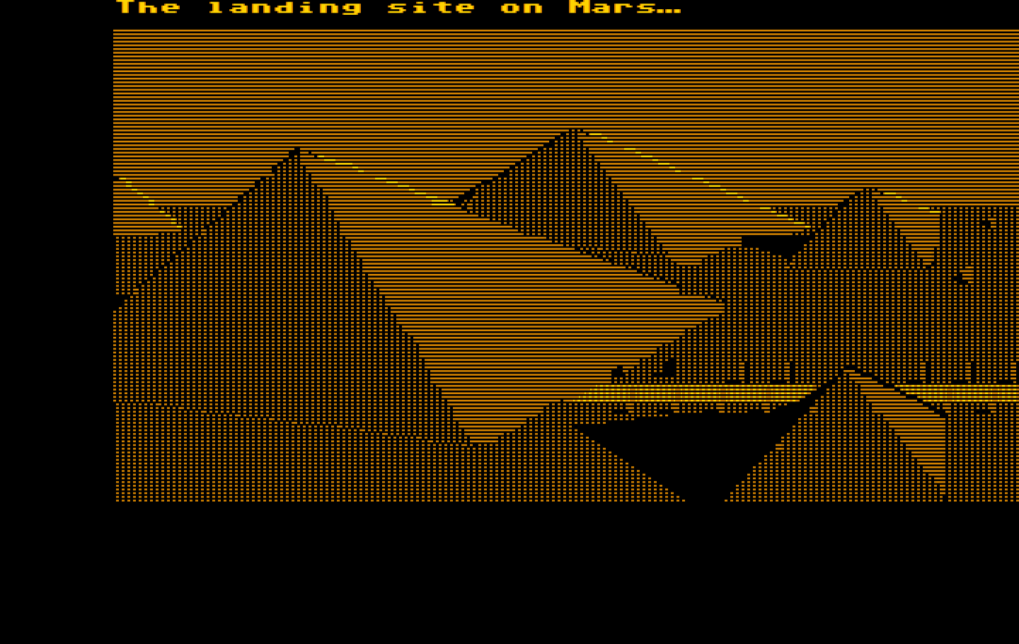 Zak McKracken and the Alien Mindbenders IBM PC/Compatibles Screenshot: The landing site on Mars...