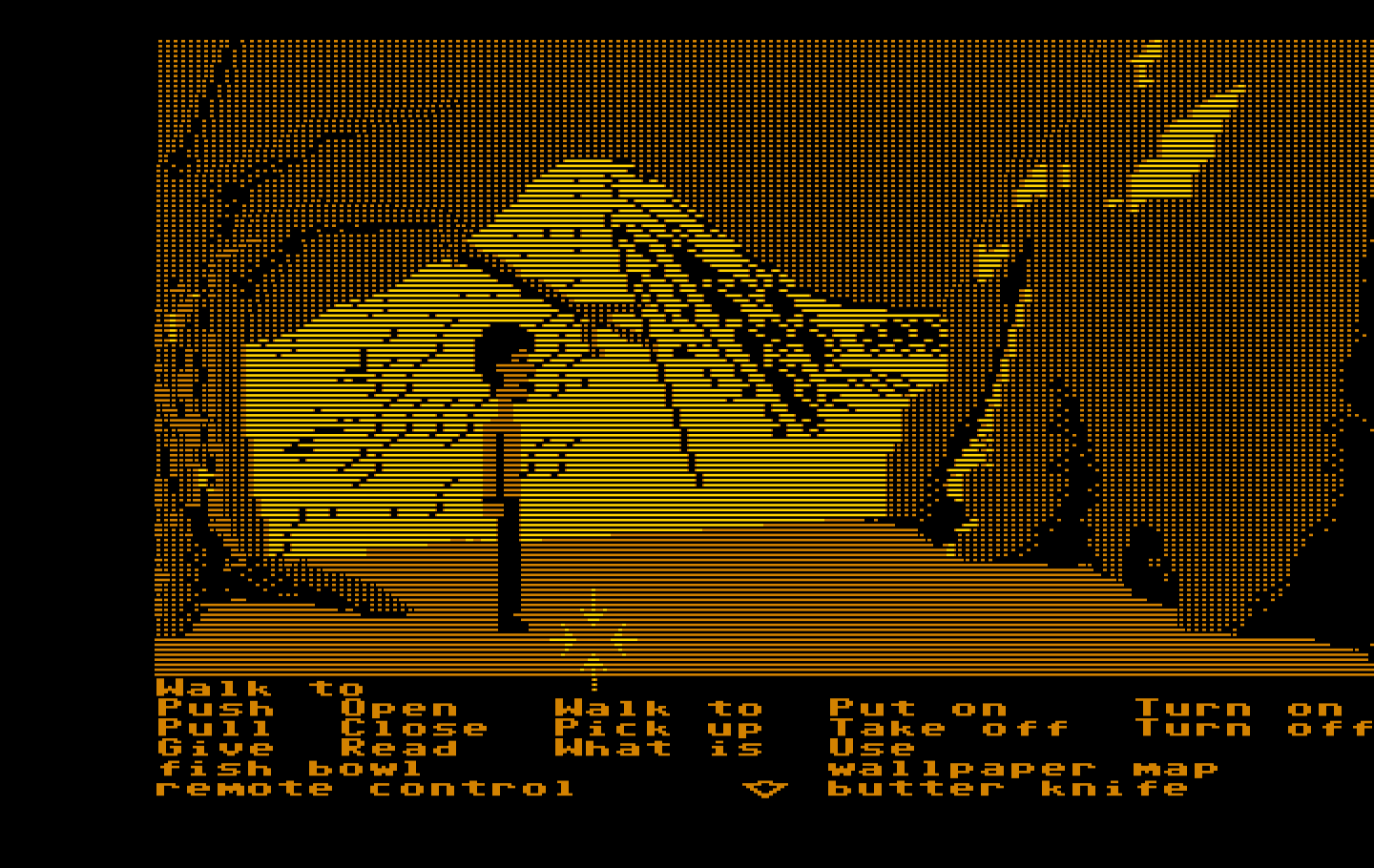 Zak McKracken and the Alien Mindbenders IBM PC/Compatibles Screenshot: Welcome to Seattle, home of the two-headed squirrel...