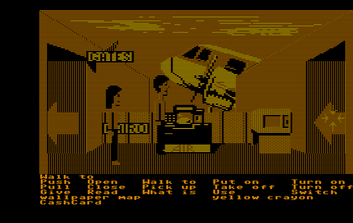 Zak McKracken and the Alien Mindbenders IBM PC/Compatibles Screenshot: Arriving at our destination in Cairo.