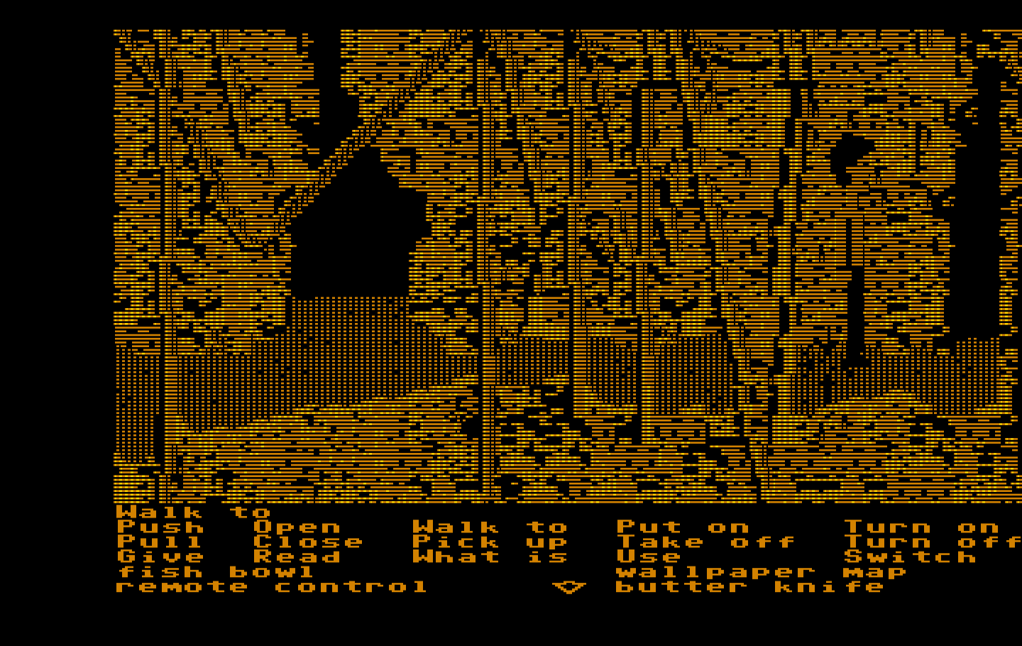 Zak McKracken and the Alien Mindbenders IBM PC/Compatibles Screenshot: Lost in a jungle maze.