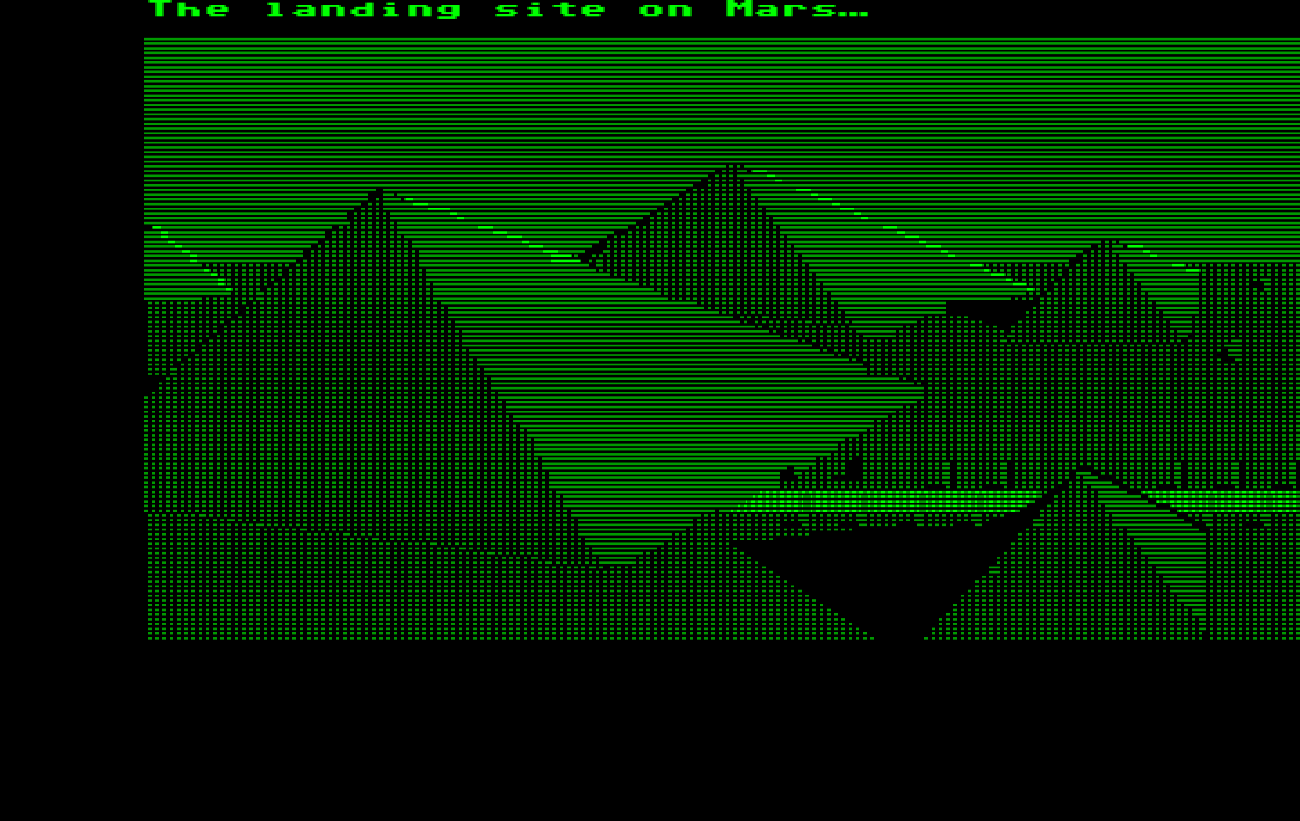 Zak McKracken and the Alien Mindbenders IBM PC/Compatibles Screenshot: The landing site on Mars...
