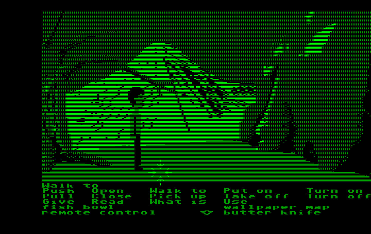 Zak McKracken and the Alien Mindbenders IBM PC/Compatibles Screenshot: Welcome to Seattle, home of the two-headed squirrel...