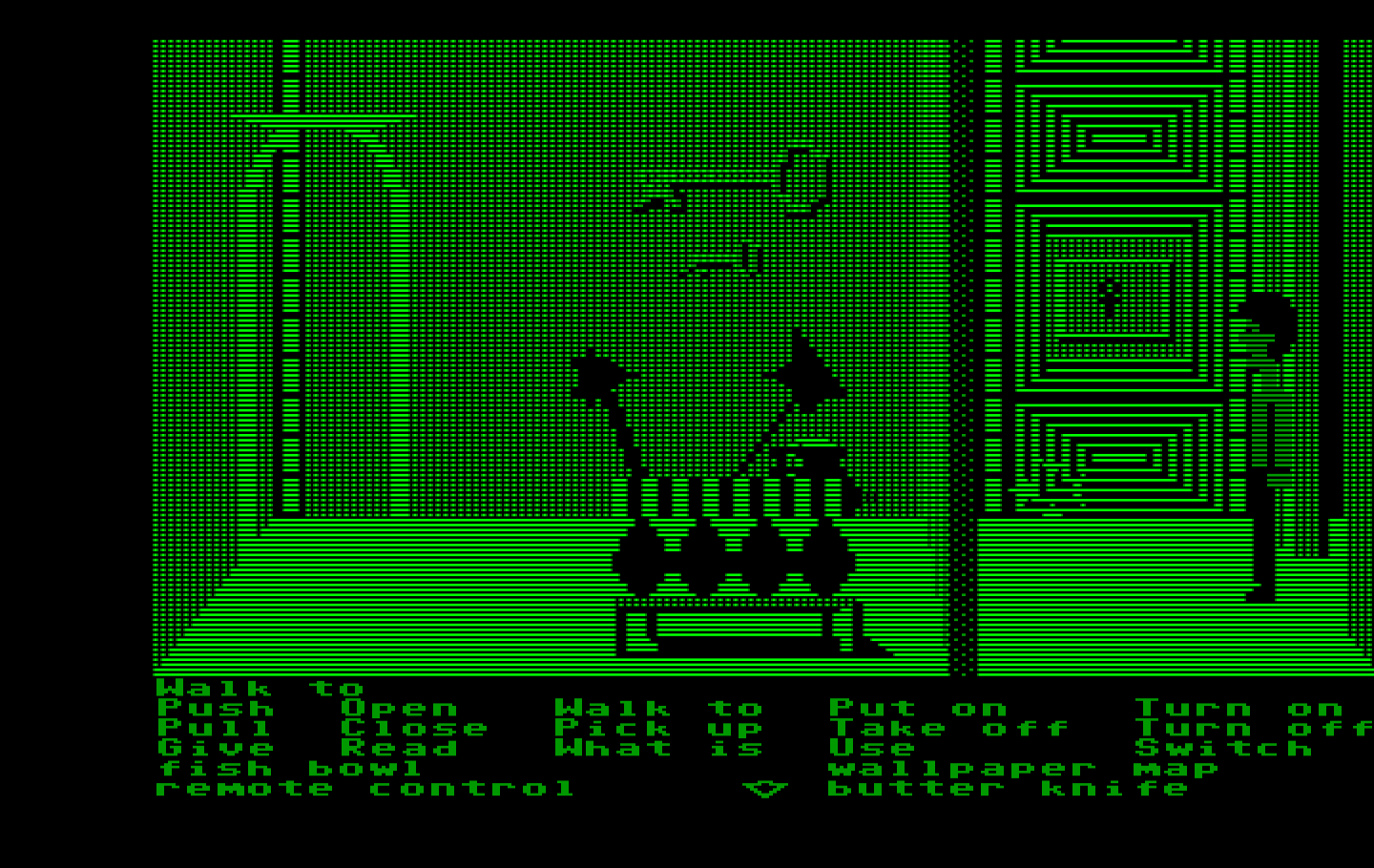 Zak McKracken and the Alien Mindbenders IBM PC/Compatibles Screenshot: Some giant keys! How can I reach them?