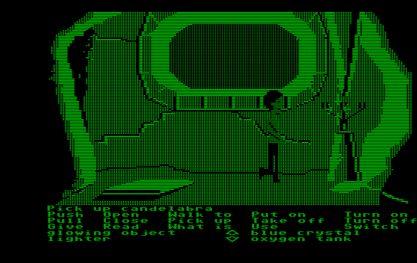 Zak McKracken and the Alien Mindbenders IBM PC/Compatibles Screenshot: You can find useful objects in odd places, like this candelabra.