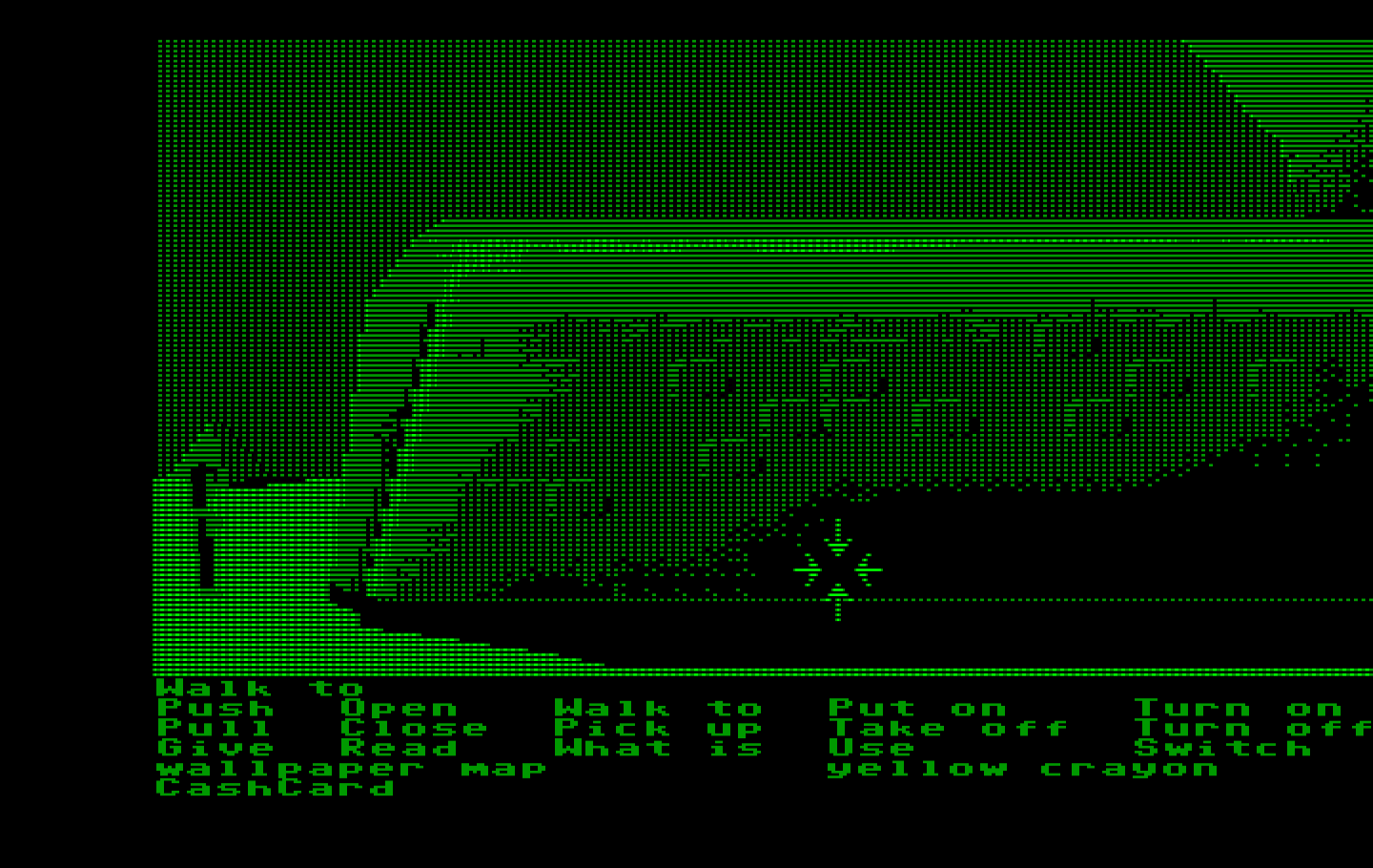 Zak McKracken and the Alien Mindbenders IBM PC/Compatibles Screenshot: Somehow I need to find an entrance to this sphinx.