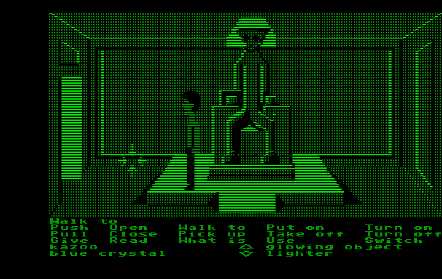 Zak McKracken and the Alien Mindbenders IBM PC/Compatibles Screenshot: Found another hidden temple room.