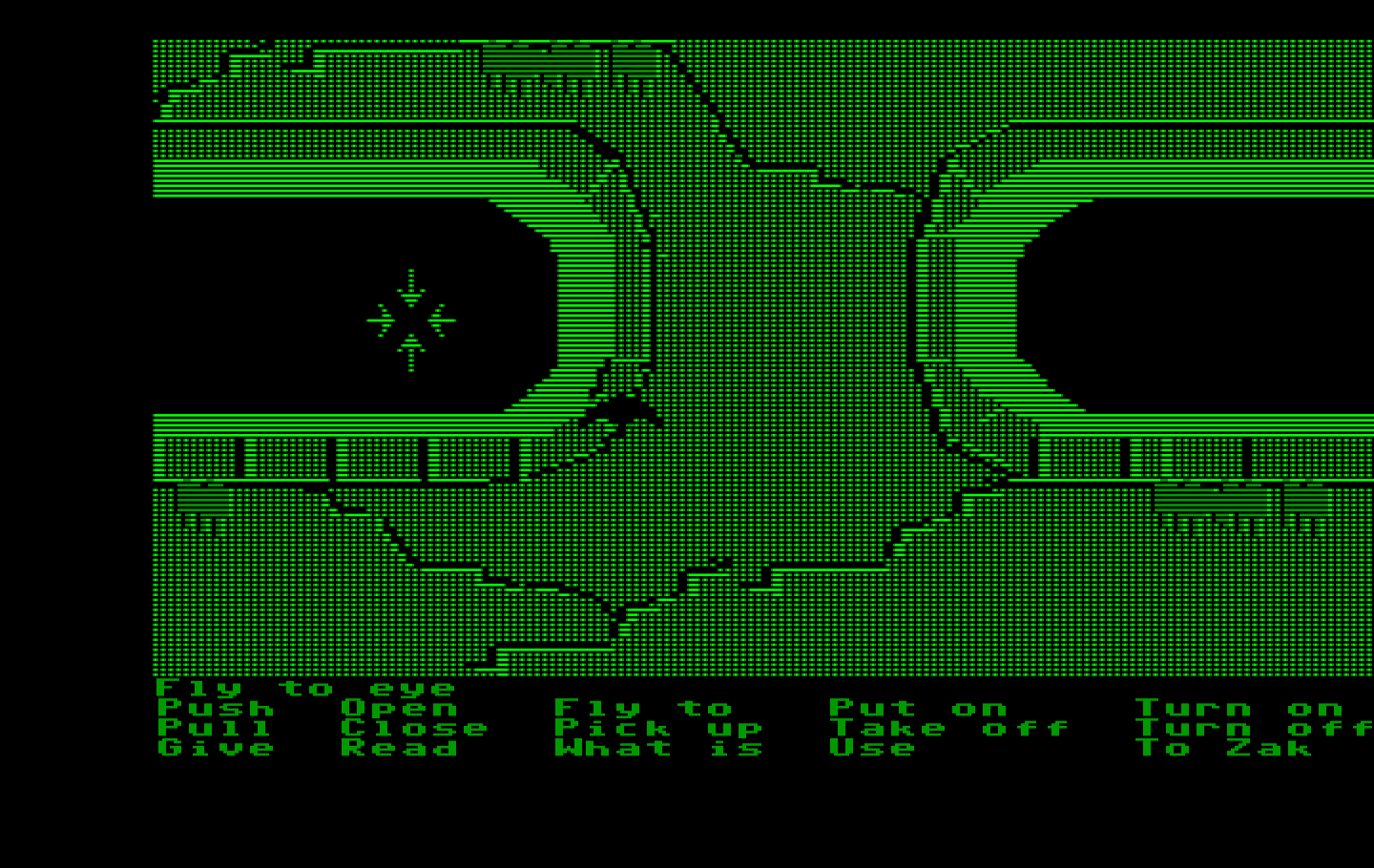 Zak McKracken and the Alien Mindbenders IBM PC/Compatibles Screenshot: As a bird I can explore places that can't be walked to.