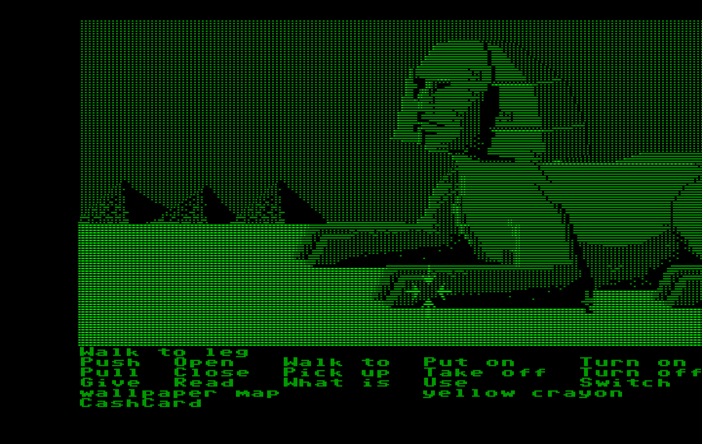 Zak McKracken and the Alien Mindbenders IBM PC/Compatibles Screenshot: A giant sphinx!