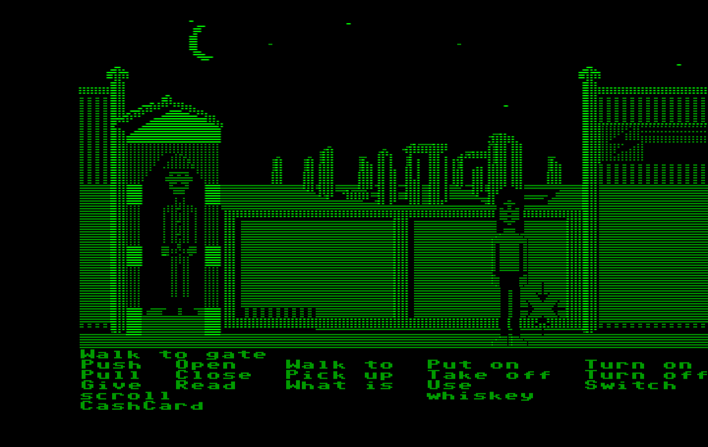 Zak McKracken and the Alien Mindbenders IBM PC/Compatibles Screenshot: Meanwhile, in London Annie visits Stonehenge...