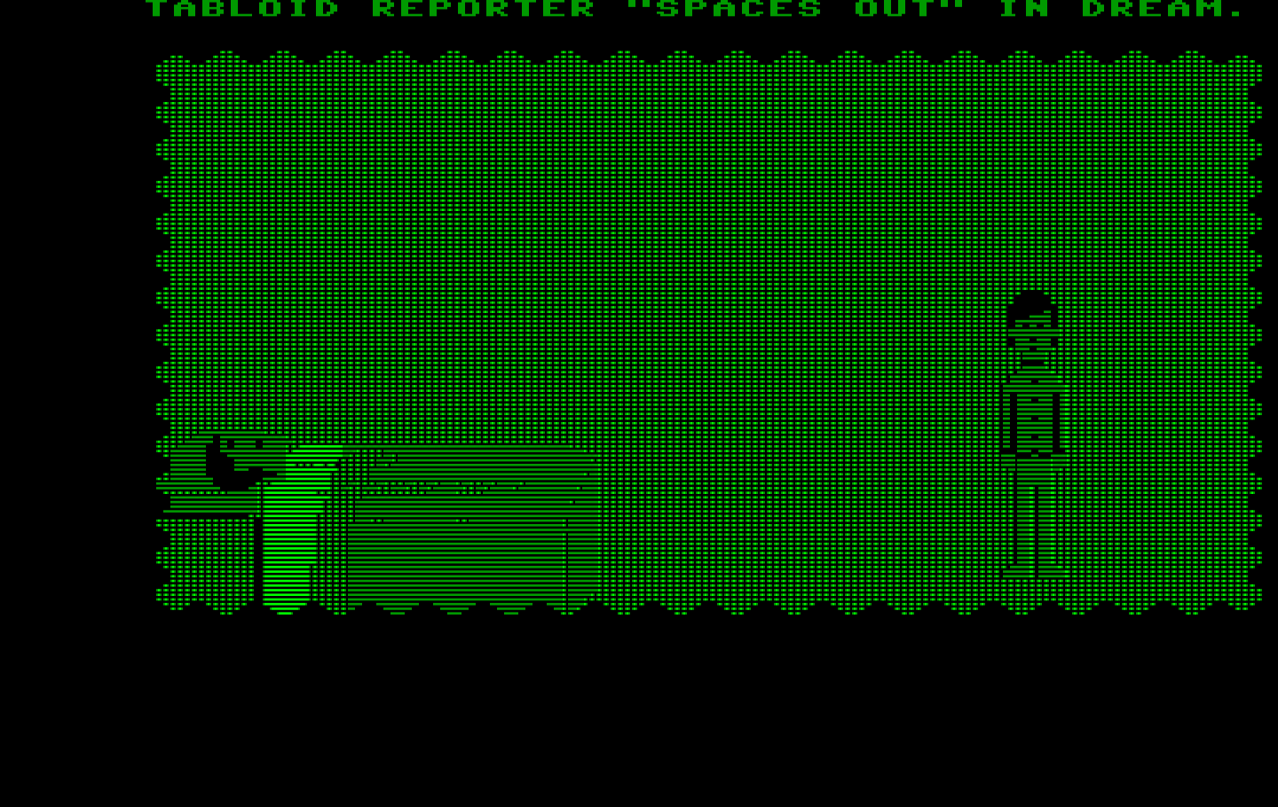 Zak McKracken and the Alien Mindbenders IBM PC/Compatibles Screenshot: Zak has a strange dream in the opening sequence.