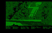 Zak McKracken and the Alien Mindbenders for IBM PC/Compatibles - Flying towards a large alien sculpture...