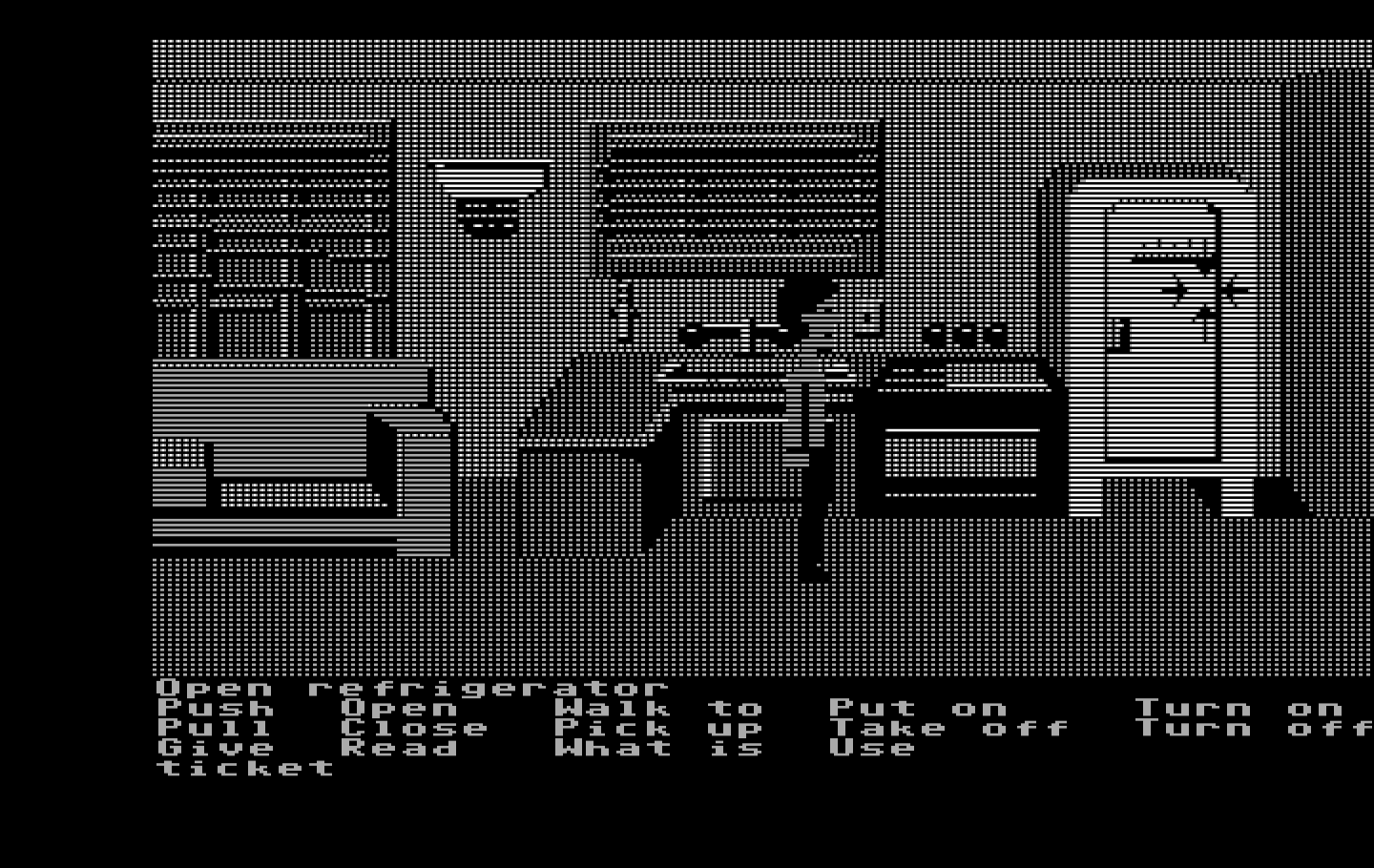 Zak McKracken and the Alien Mindbenders IBM PC/Compatibles Screenshot: Explore the appartment before leaving...never know what you might find useful!