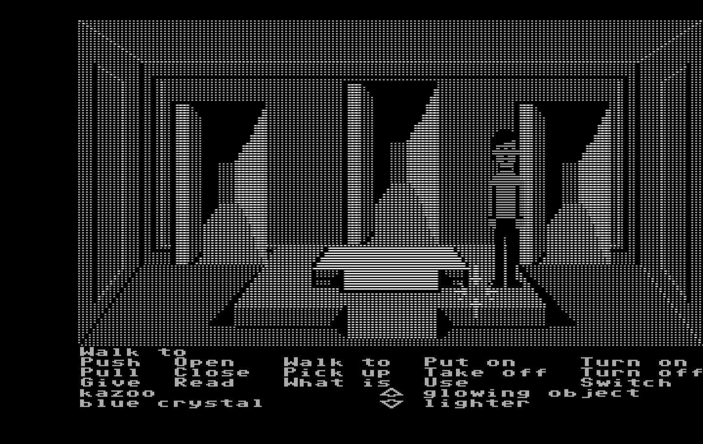 Zak McKracken and the Alien Mindbenders IBM PC/Compatibles Screenshot: Pick a door, then try to navigate the maze...