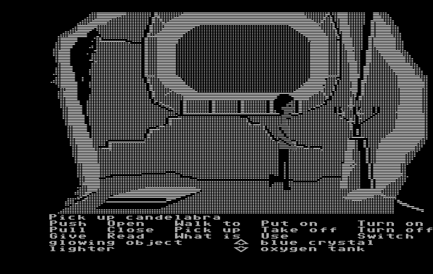 Zak McKracken and the Alien Mindbenders IBM PC/Compatibles Screenshot: You can find useful objects in odd places, like this candelabra.