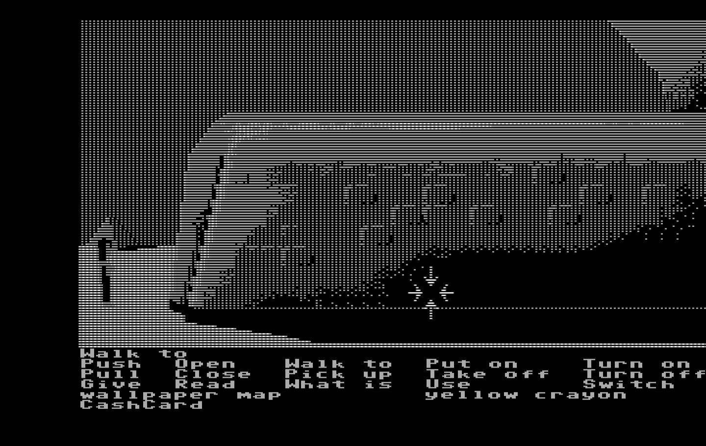 Zak McKracken and the Alien Mindbenders IBM PC/Compatibles Screenshot: Somehow I need to find an entrance to this sphinx.
