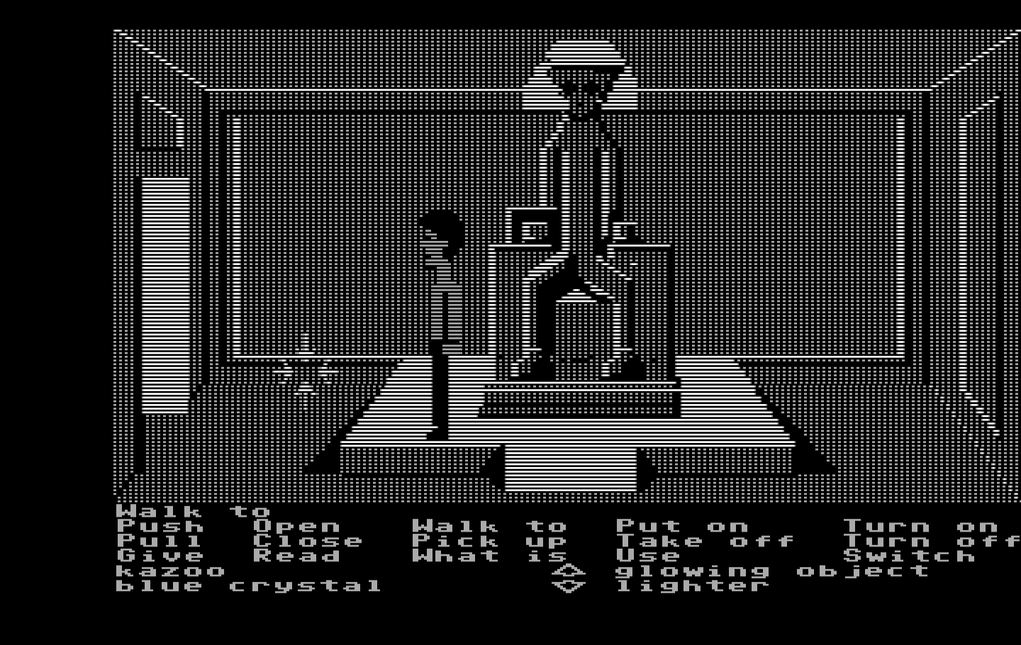 Zak McKracken and the Alien Mindbenders IBM PC/Compatibles Screenshot: Found another hidden temple room.