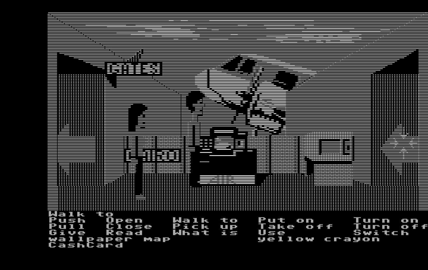 Zak McKracken and the Alien Mindbenders IBM PC/Compatibles Screenshot: Arriving at our destination in Cairo.