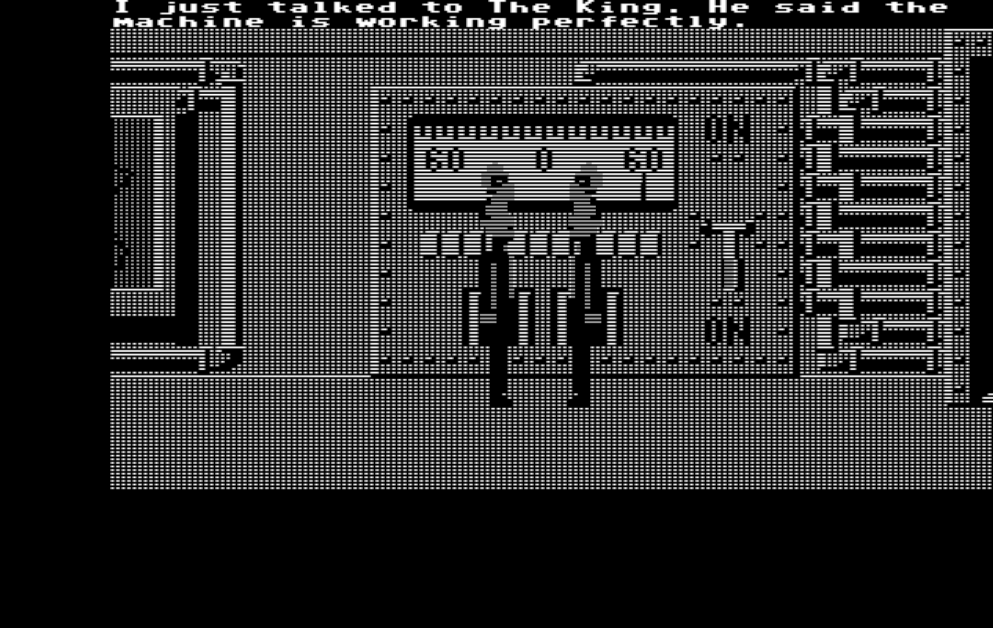 Zak McKracken and the Alien Mindbenders IBM PC/Compatibles Screenshot: Cut scenes show what is going on elsewhere in the game.