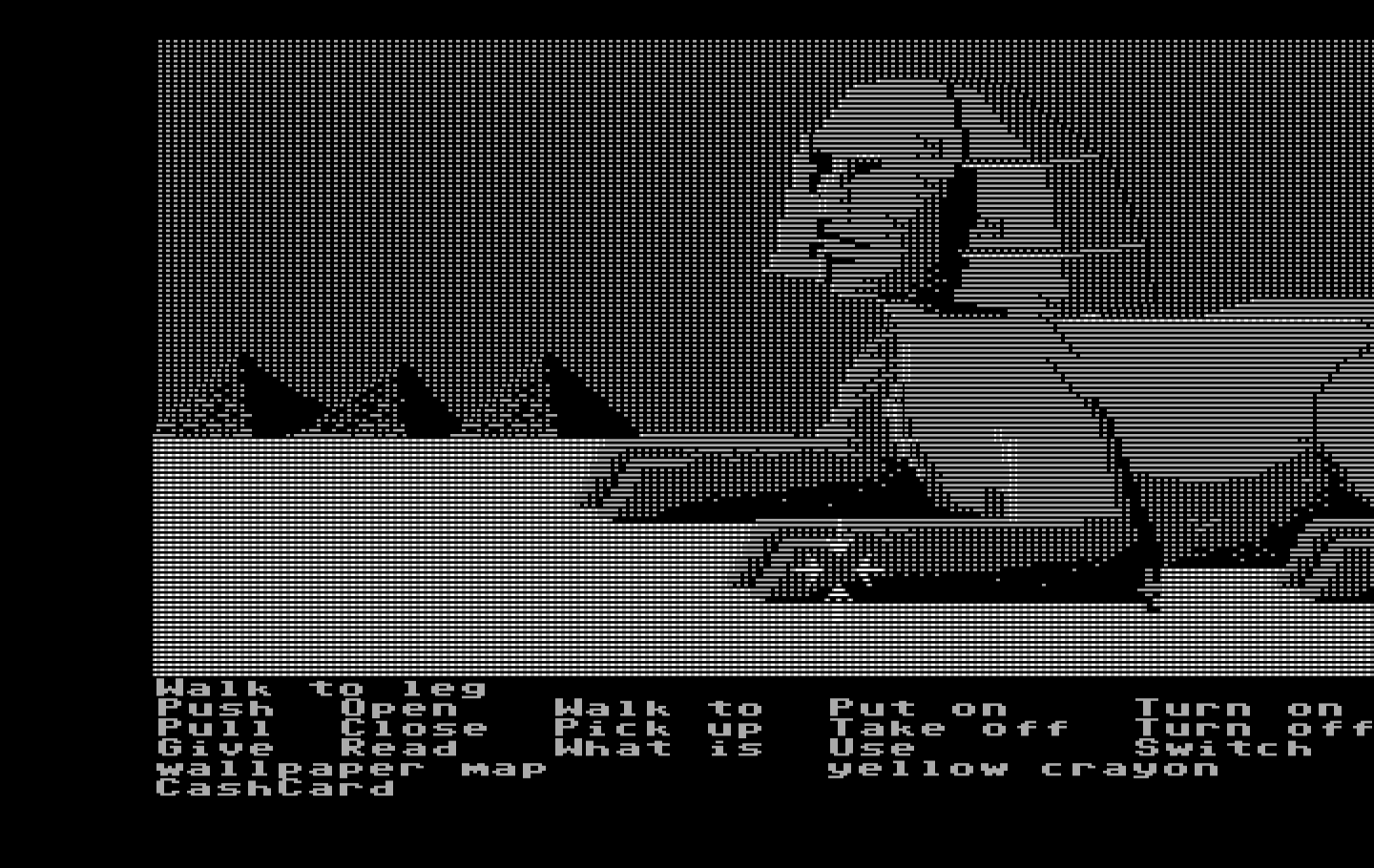 Zak McKracken and the Alien Mindbenders IBM PC/Compatibles Screenshot: A giant sphinx!