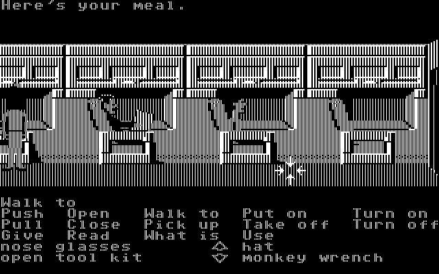 Zak McKracken and the Alien Mindbenders IBM PC/Compatibles Screenshot: Flying to my destination...