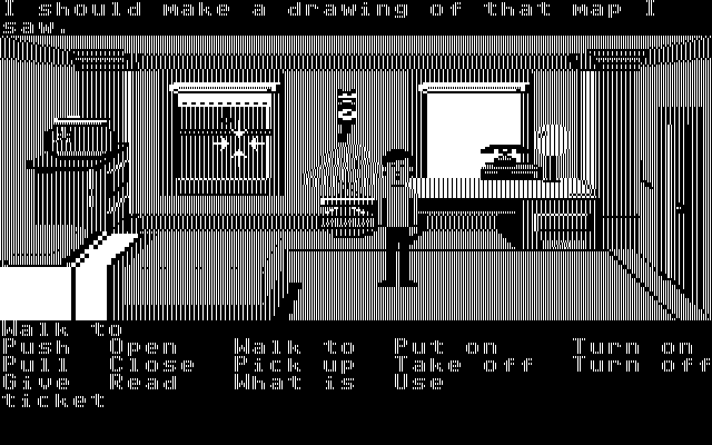Zak McKracken and the Alien Mindbenders IBM PC/Compatibles Screenshot: The game begins here...