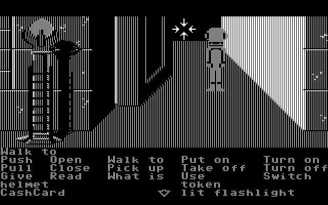 Zak McKracken and the Alien Mindbenders IBM PC/Compatibles Screenshot: The entrance to another maze...