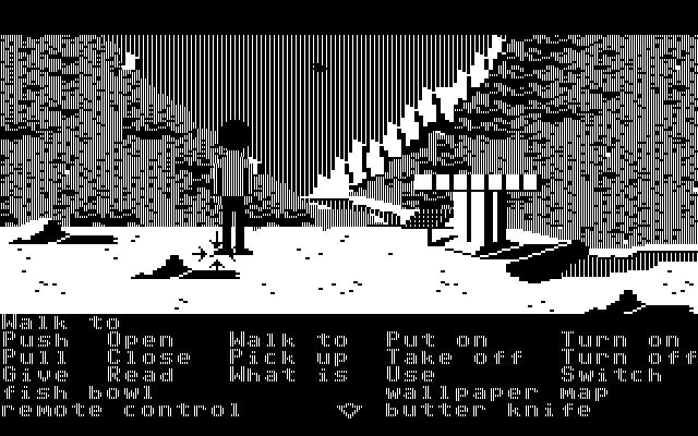 Zak McKracken and the Alien Mindbenders IBM PC/Compatibles Screenshot: In Peru...looks like a bird flying in the distance...