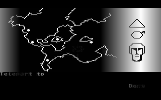 Zak McKracken and the Alien Mindbenders IBM PC/Compatibles Screenshot: Use this map to teleport to different locations.