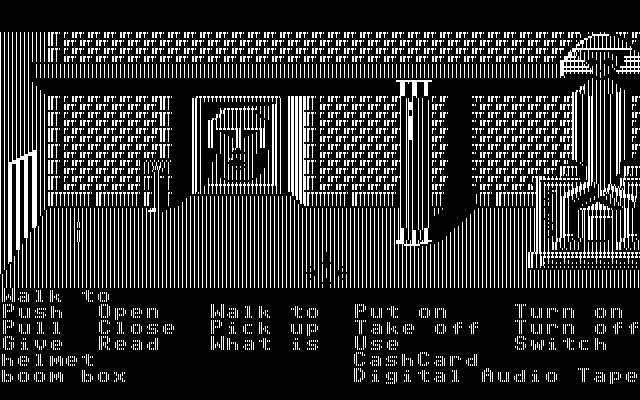 Zak McKracken and the Alien Mindbenders IBM PC/Compatibles Screenshot: The giant hall of the martian pyramid.