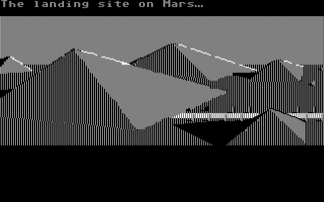 Zak McKracken and the Alien Mindbenders IBM PC/Compatibles Screenshot: The landing site on Mars...