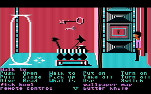 Zak McKracken and the Alien Mindbenders IBM PC/Compatibles Screenshot: What is this contraption?