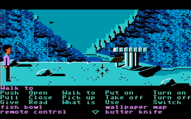 Zak McKracken and the Alien Mindbenders IBM PC/Compatibles Screenshot: A scenic location...