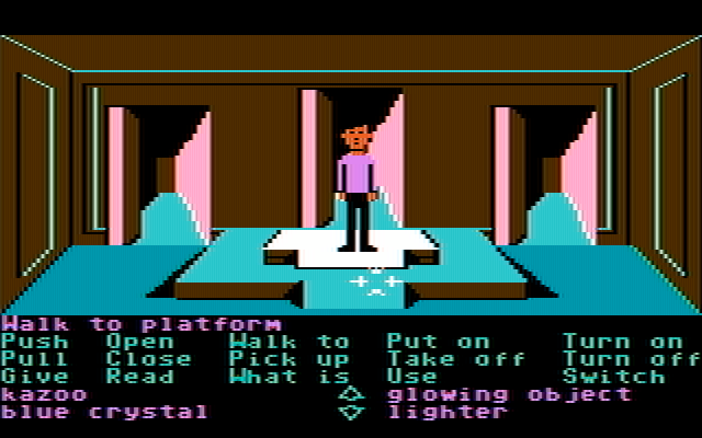 Zak McKracken and the Alien Mindbenders IBM PC/Compatibles Screenshot: I wonder where these doors go...