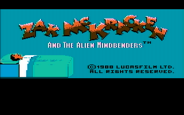 Zak McKracken and the Alien Mindbenders IBM PC/Compatibles Screenshot: Title screen.