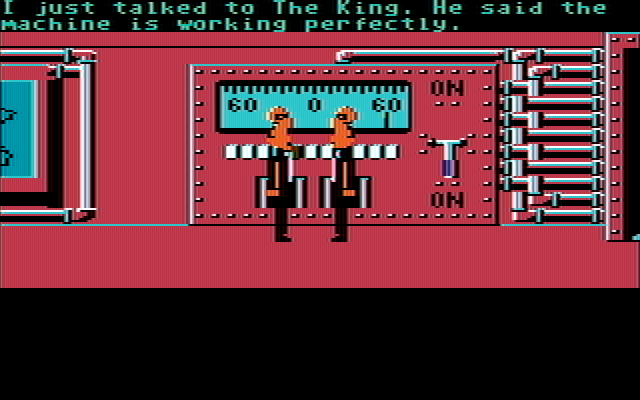 Zak McKracken and the Alien Mindbenders IBM PC/Compatibles Screenshot: Cut scenes show what is happening elsewhere...